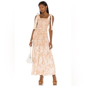 NWT Love Shack Fancy Robyn dress in color Espresso Roast